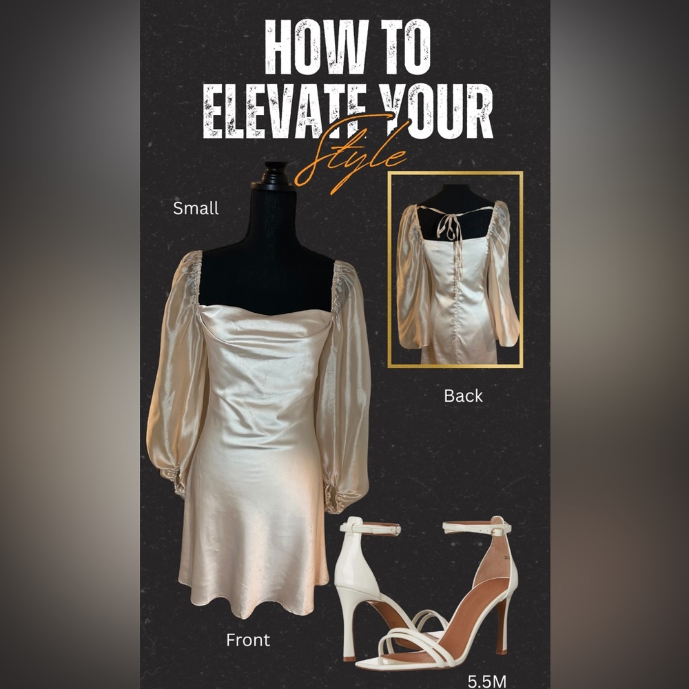 Promesa Soft Beige Satin Blouse